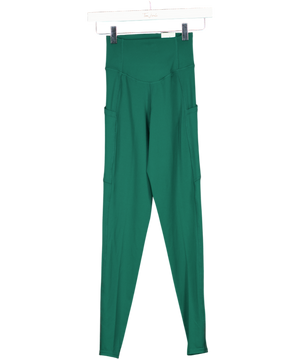 Gym Locker Green So Power Cropped Leggings UK XS