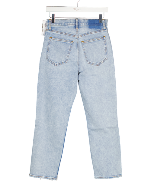 Abercrombie & Fitch Blue Curve Love Ultra High Rise Ankle Length Straight Leg Jeans W26