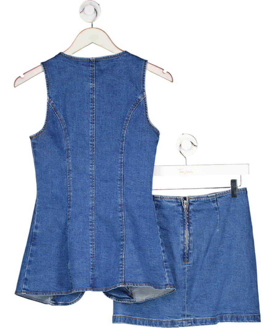 showpo Blue Rhianna Shorts UK 8