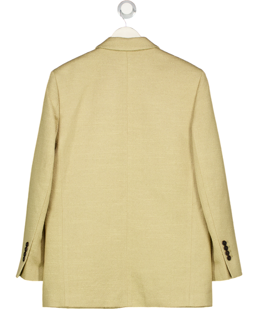 RECTO Beige Boucle Textured Oversize Blazer One Size