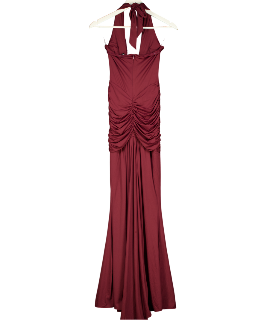 BABYBOO Rosetta Maxi Dress - Cherry Red Lacquer UK XS  Reliked