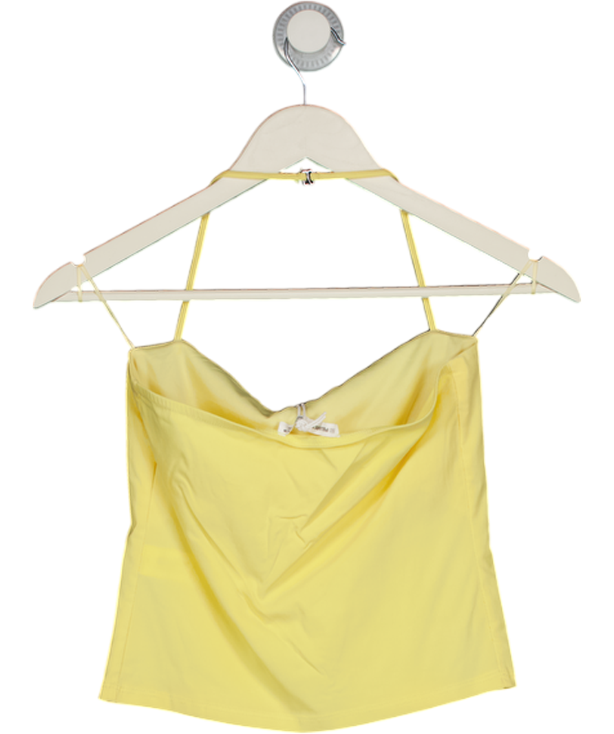 Pull&Bear Yellow Halterneck Bandeau Top UK S