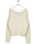 WHITE FOX Softer Love Knit Sweater Off White UK S/M