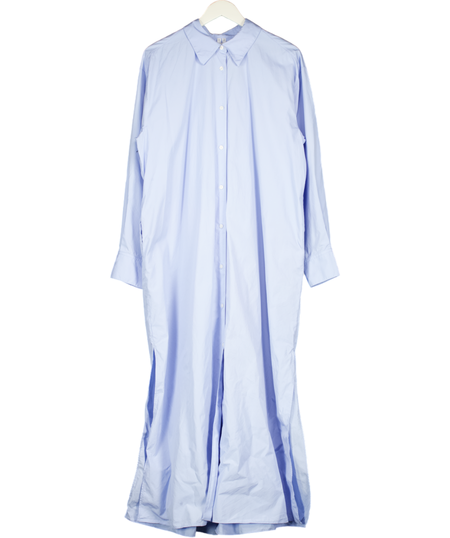 Arket Blue Oversized Shirt Dress UK 12