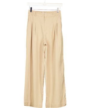 & Other Stories Beige Tailored High Waist Trousers UK 6
