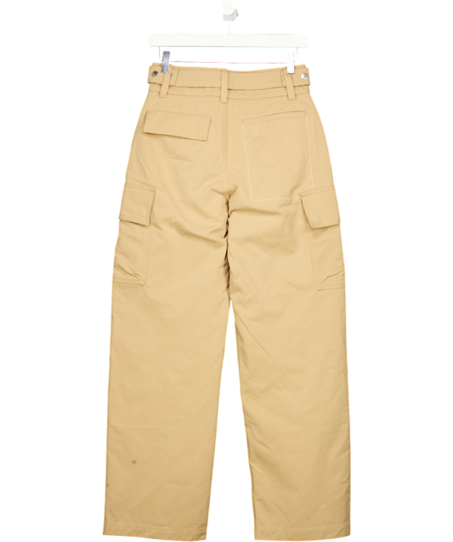 VICTORIA BECKHAM X Gap  Beige High Waisted Cargo Trousers Us2 UK 6