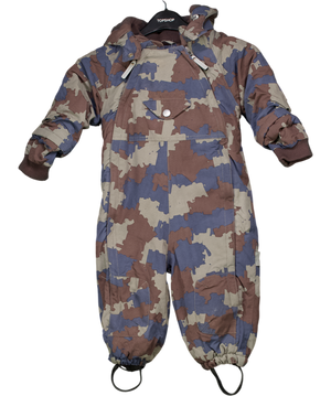 MINI A TURE Blue Camo Snowsuit 18-24 Months