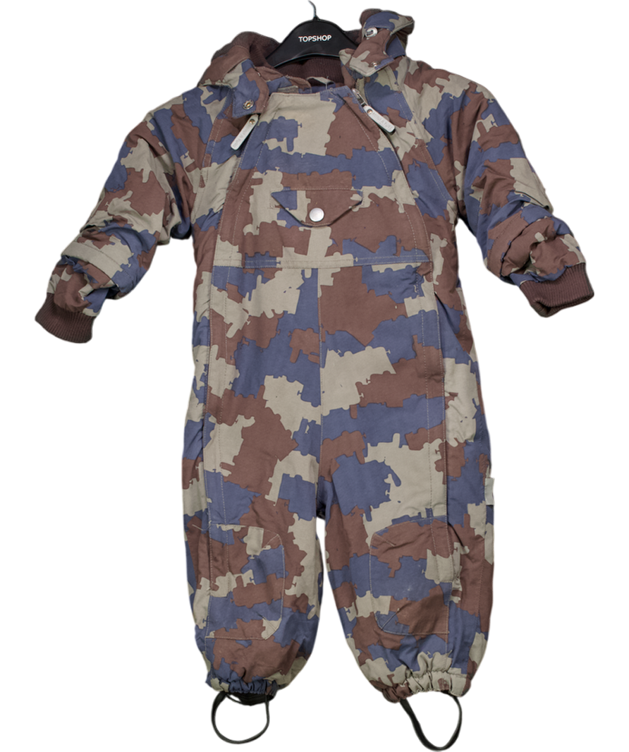 Mini a ture Blue Camo Snowsuit 18-24 Months