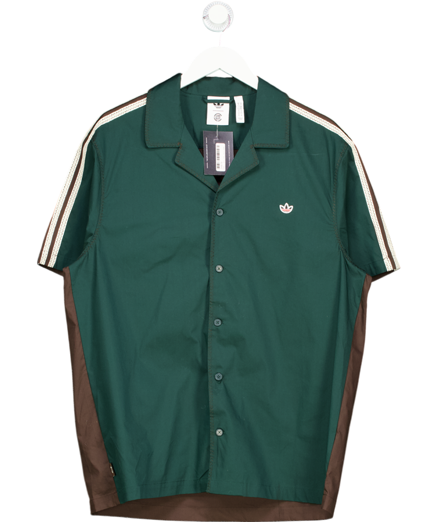 adidas Green Clot Bowl Shirt UK M