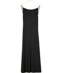 MUSE FOR ALL Black Emilia Midi Dress With Bateau Neckline And Straps UK 6