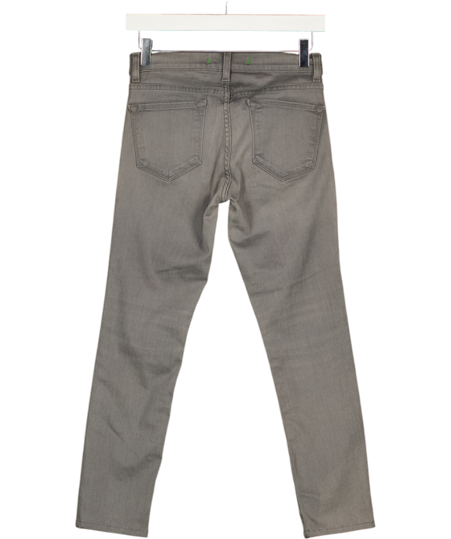 J BRAND Grey Wash Mid- Rise Skinny Jeans W25