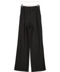 ZARA Black Pleat Front Wide Leg Trouser UK XS