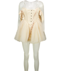 OH POLLY Cream Corset Detail Tulle Skirt Mini Dress UK 6