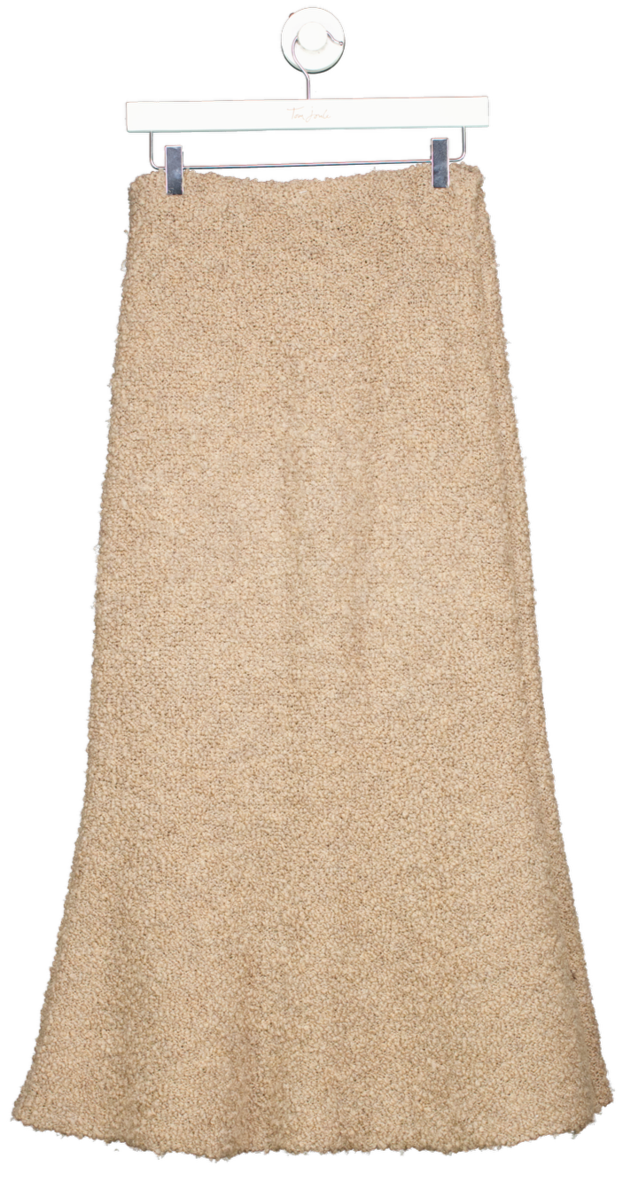Arket Brown Boucle Knitted Midi Skirt UK S