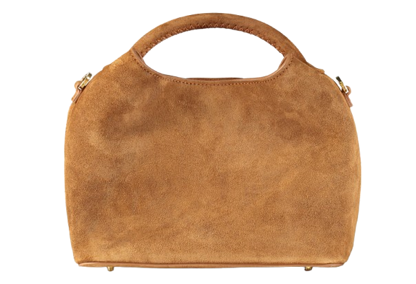 Elleme Brown Baozi Suede Cognac Handbag