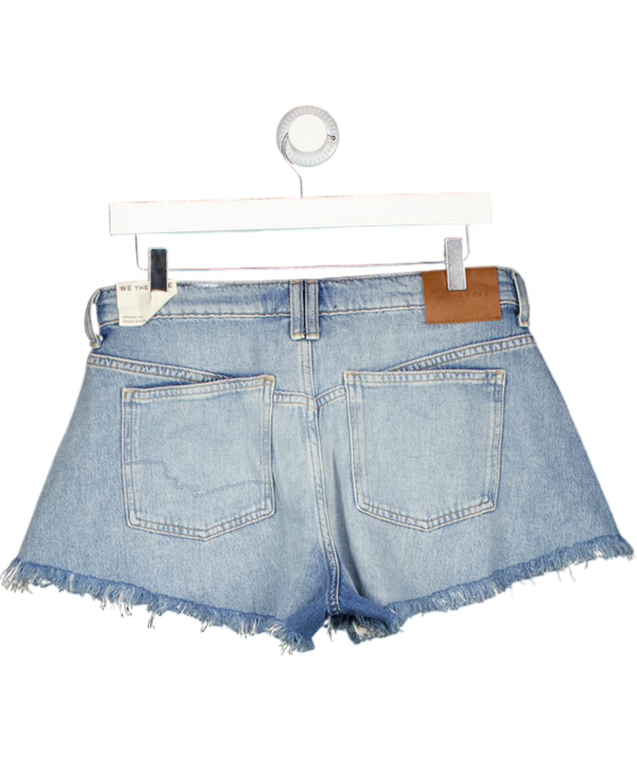 FREE PEOPLE X We The Free Sparks Fly Blue Denim  Shorts W28