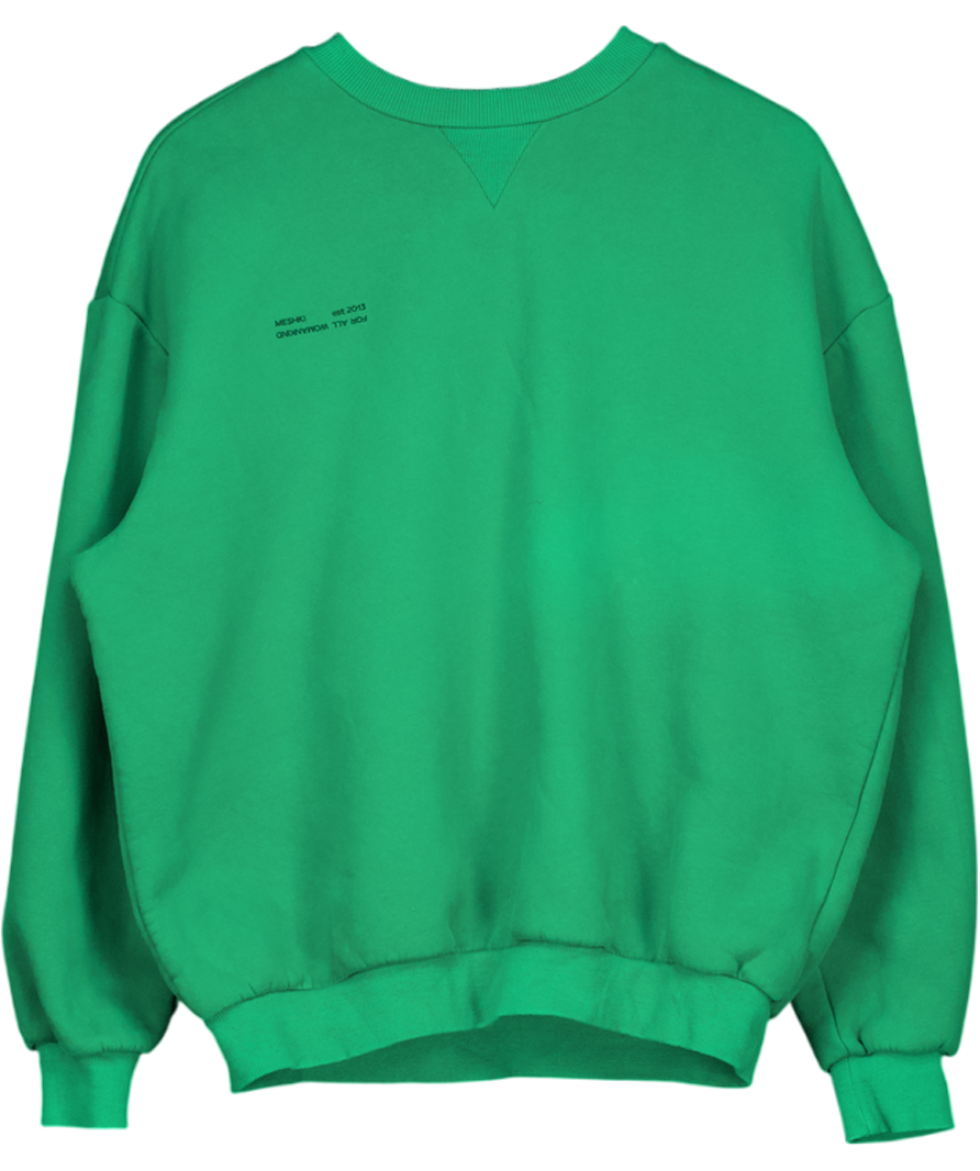 Meshki Green Oversize Sweatshirt UK S