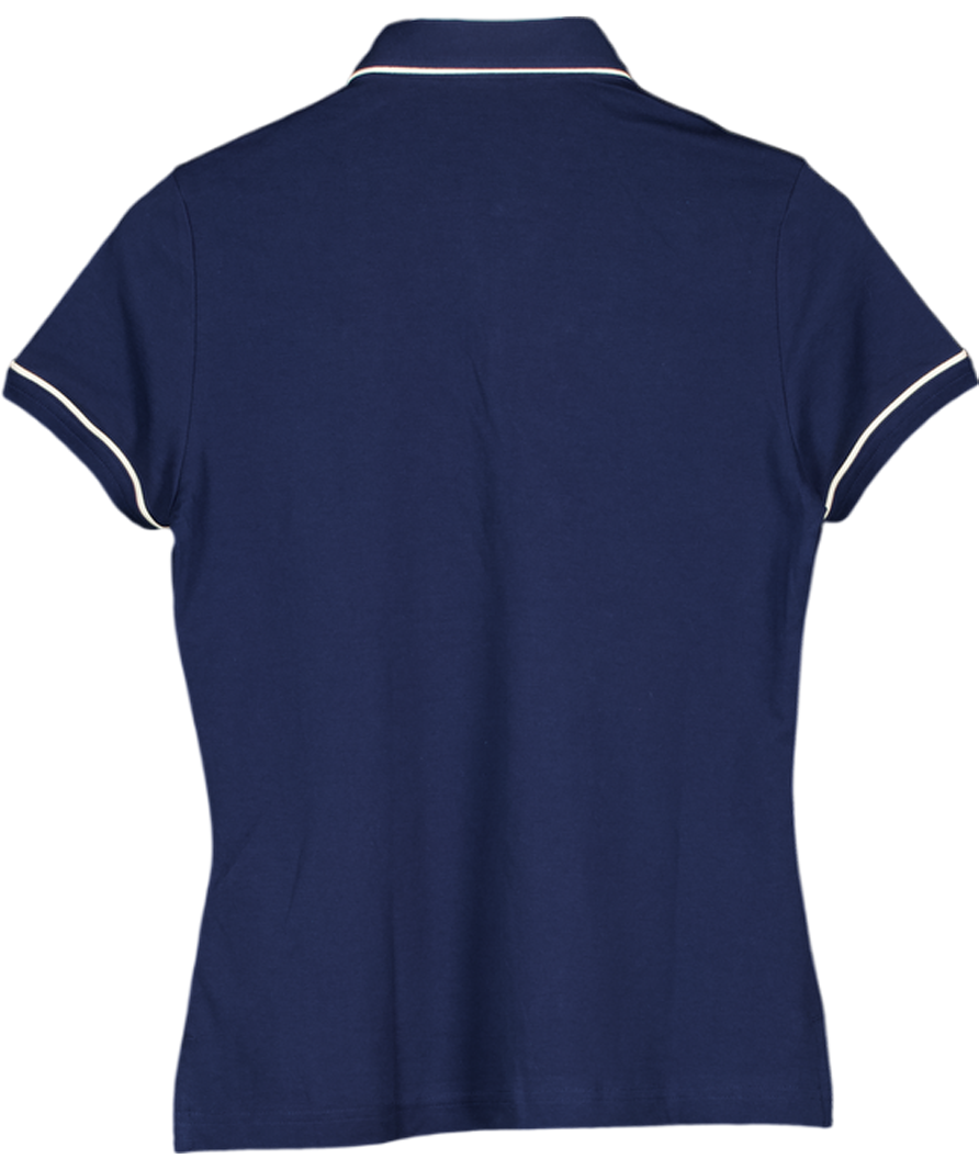 ADIDAS Blue Originals Twistknit Trefoil Polo Shirt UK S