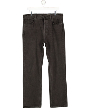 AllSaints Black Reid Straight Fit Denim Jeans W32