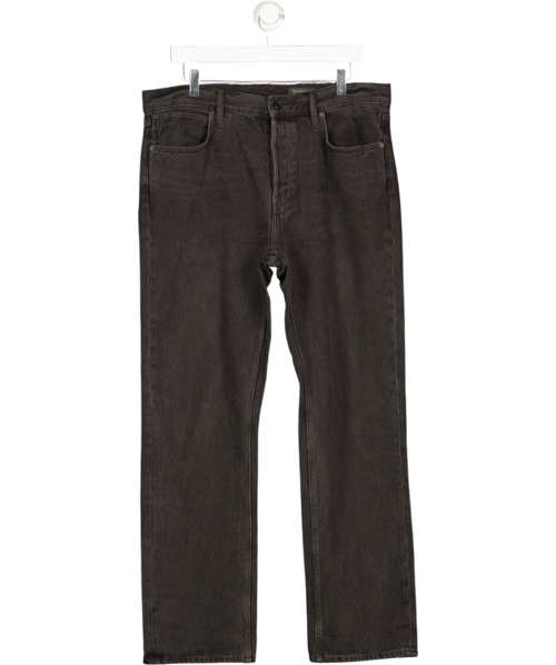 AllSaints Black Reid Straight Fit Denim Jeans W32