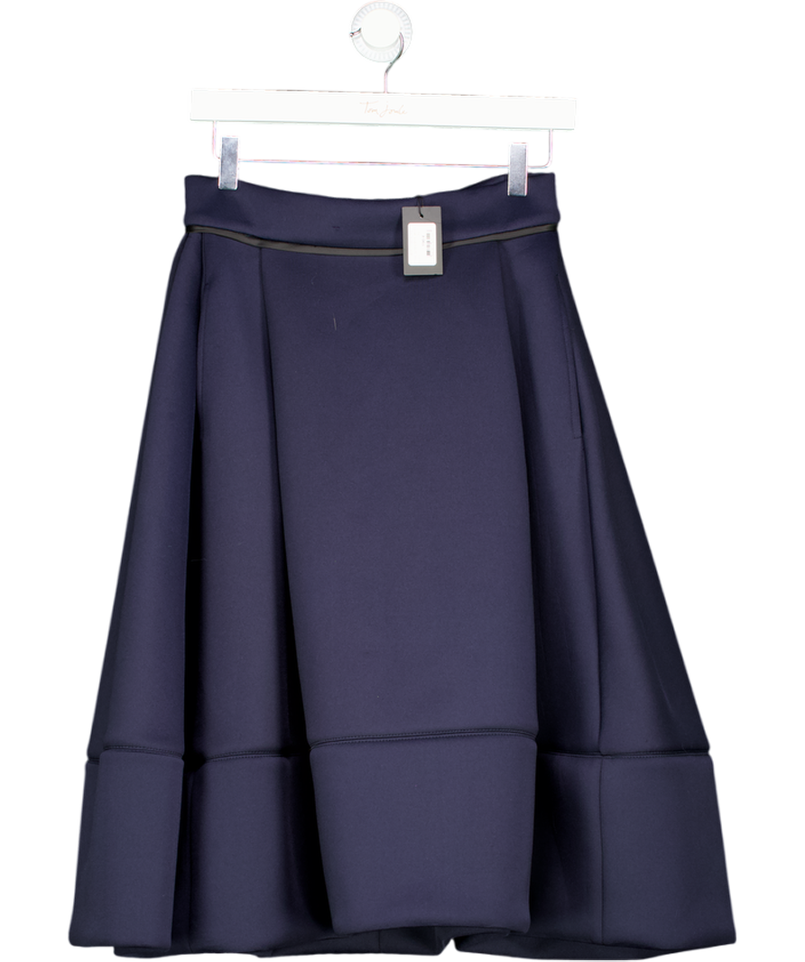 Maje Blue Pleated Midi Skirt UK 12
