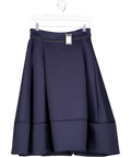 Maje Blue Pleated Midi Skirt UK 12