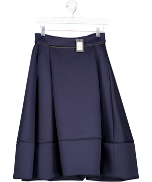 Maje Blue Pleated Midi Skirt UK 12
