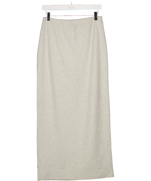 4th & Reckless Grey Tillie Jersey Bodycon Maxi Skirt UK M