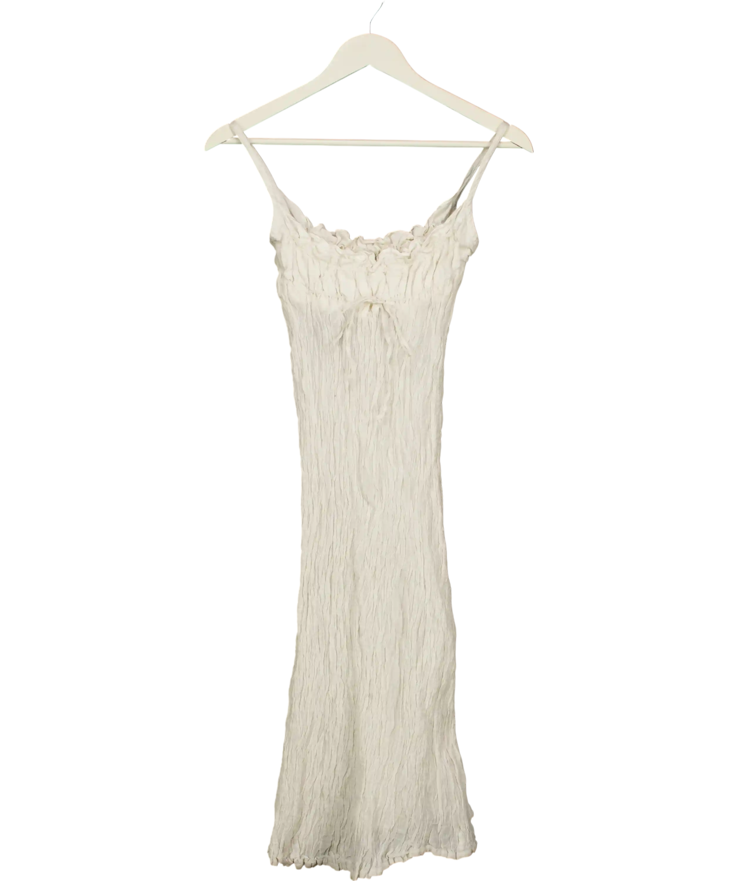 La Casa Madce White Maxi Dress UK S