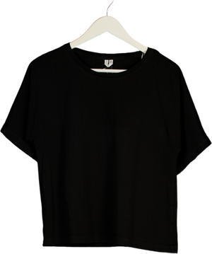 ARKET Black Relaxed Cotton T-shirt UK S