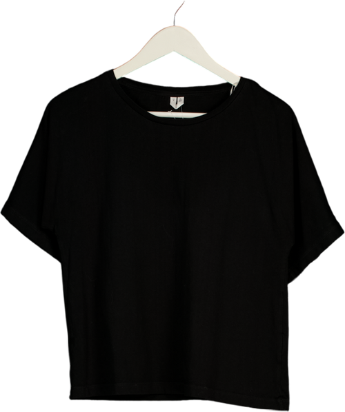 ARKET Black Relaxed Cotton T-shirt UK S