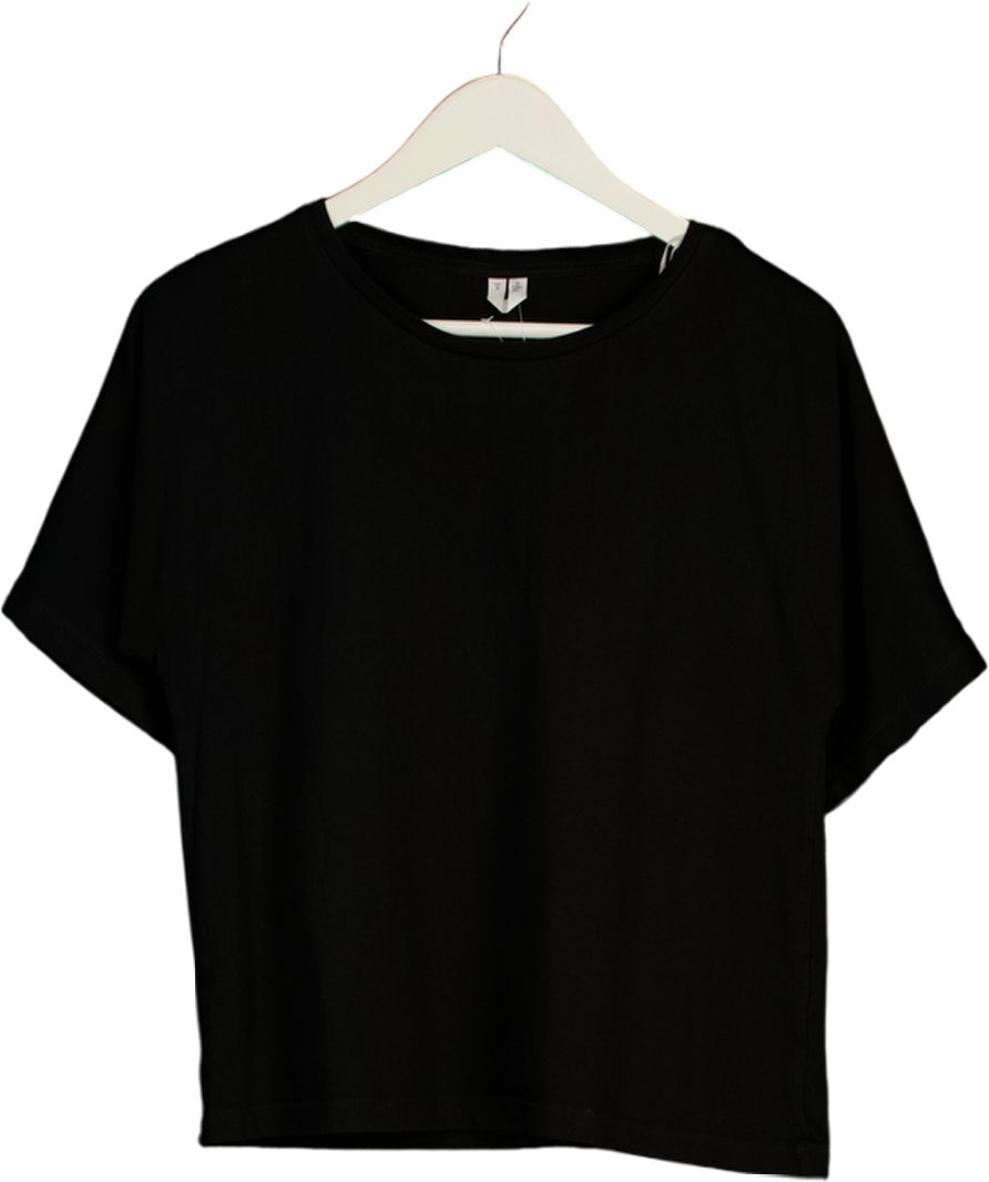 ARKET Black Relaxed Cotton T-shirt UK S