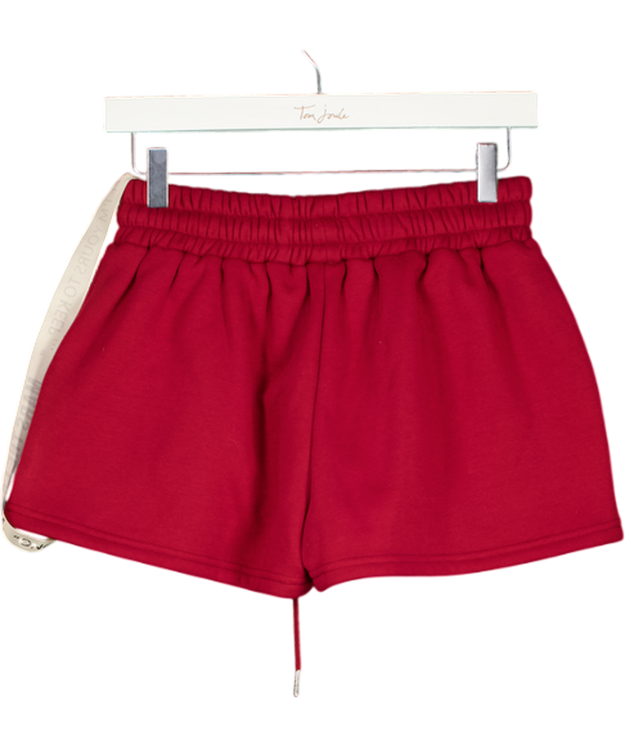 Mars the Label Burgundy Red Classic Sweat Shorts UK S