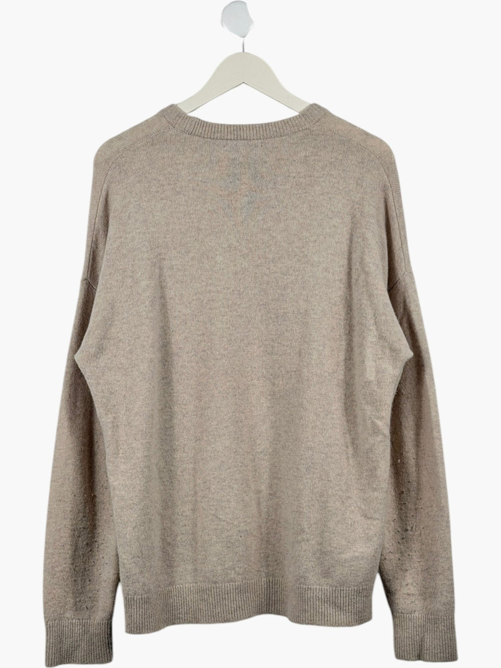REISS Beige Parks Merino Wool Sweater UK S