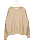 CHAMPION Beige Reverse Weave Sweatshirt UK XL