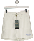 HOLLAND COOPER Amalfi Linen Embroidered Logo Short White UK XS