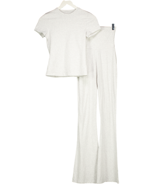 Sisterly Tribe Grey Soft Cotton Tee And Flares UK S
