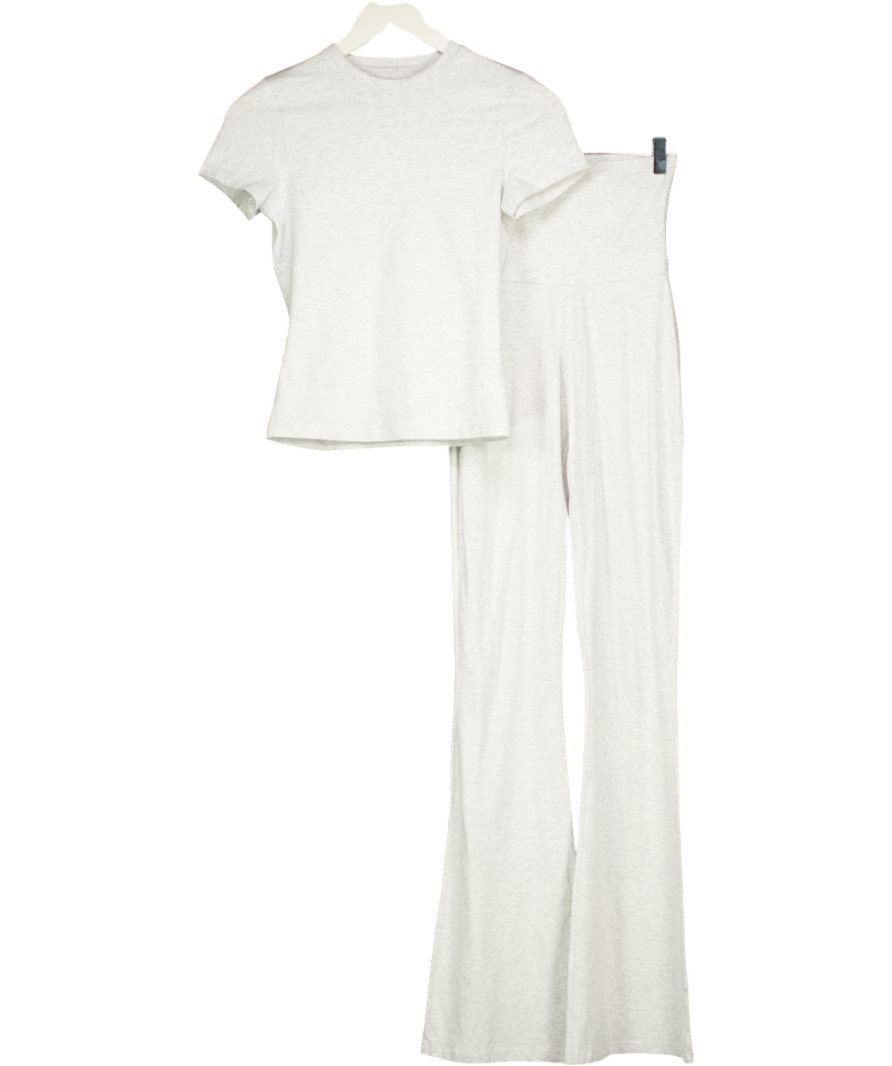 Sisterly Tribe Grey Soft Cotton Tee And Flares UK S