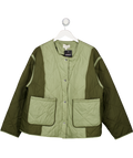Monsoon Lulu Two-tone Quilted Jacket Green UK XL