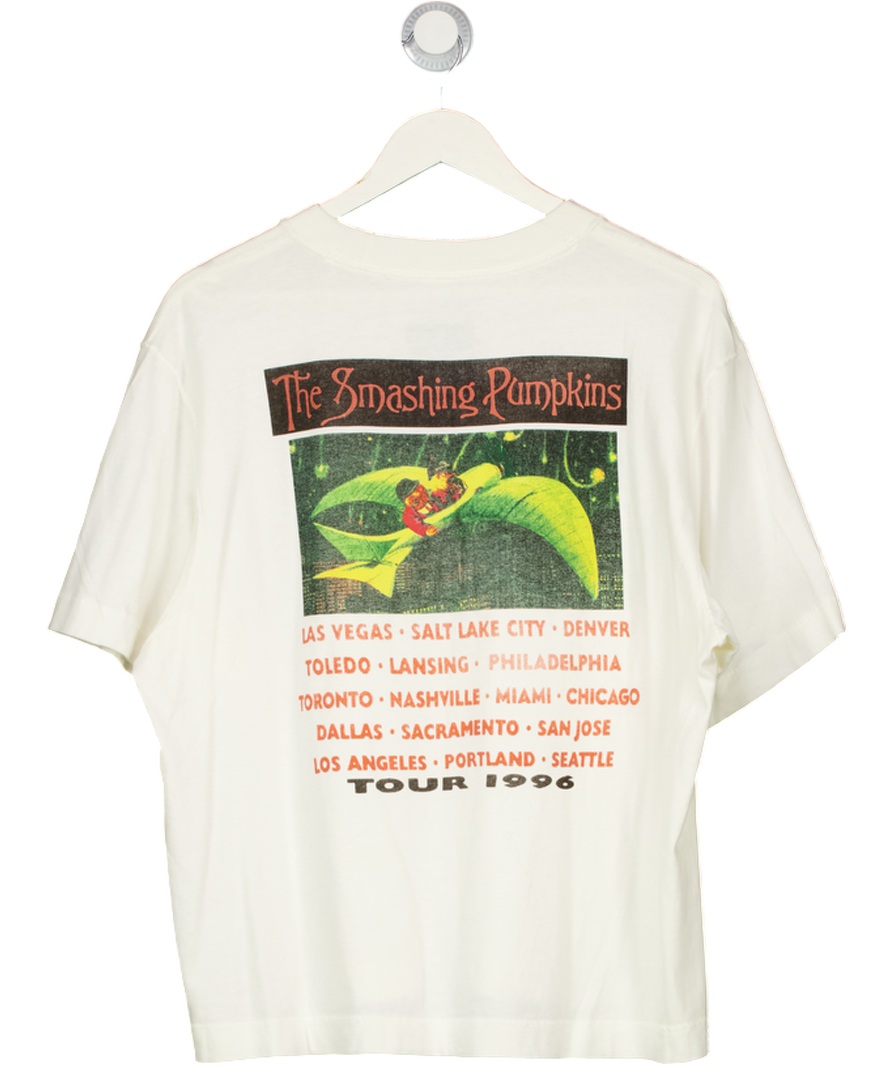 Abercrombie & Fitch Cream Smashing Pumpkins Band Tee UK S