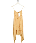 ZARA Orange Asymmetric Ruffled Dress UK XS