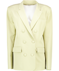 LOVERS AND FRIENDS Light Green Double Breasted Oversize Blazer UK M