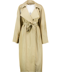 THE FRANKIE SHOP Raglan Sleeve Trench Coat - Beige UK XS/S