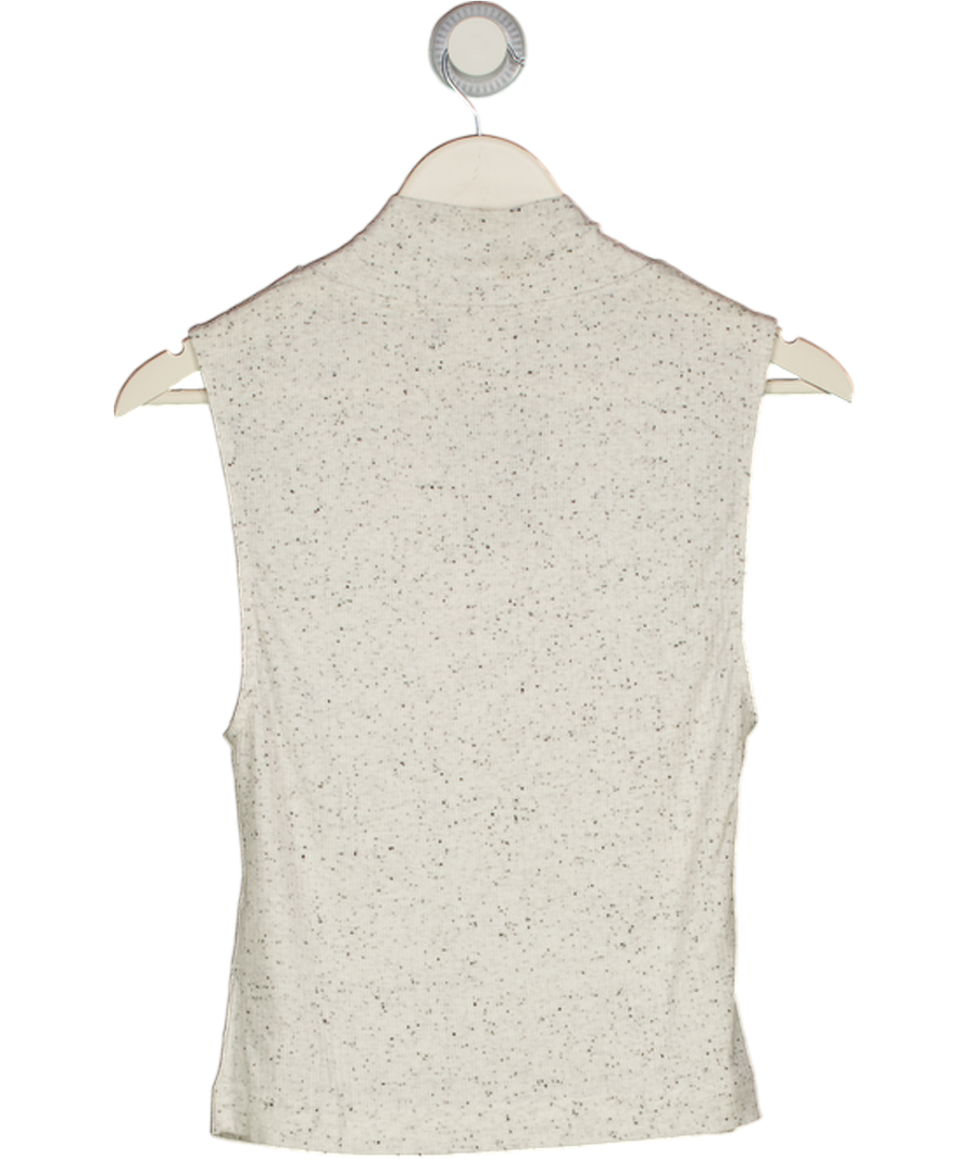 VARLEY Grey Fleck Camille Fitted Tank Top UK S