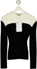 1886 Black / Ivory Ribbed Sweater UK S