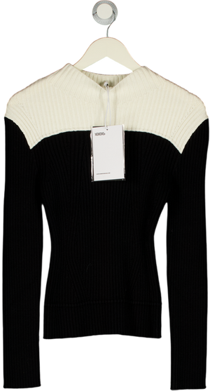 1886 Black / Ivory Ribbed Sweater UK S