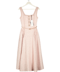 LIPSY LONDON Pink Premium Boucle Fit And Flare Midaxi Dress UK 6