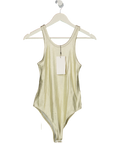 ZARA Metallic Gold Ribbed Bodysuit UK M