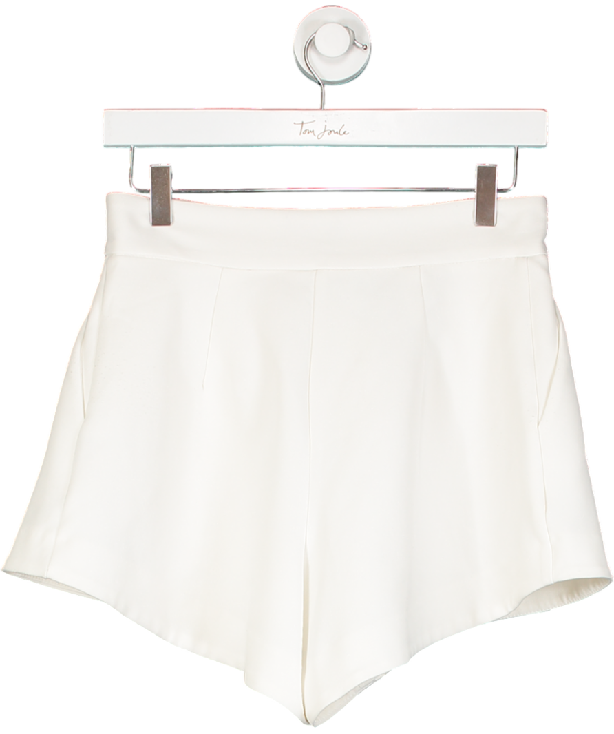 River Island White Tailored Shorts UK 8