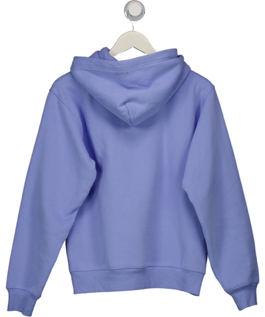aritzia Lilac Blue Fleece Hoodie UK S